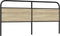 vidaXL - Hoofdbord - 180 - cm - staal - en - bewerkt - hout - sonoma - eikenkleurig
