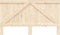 vidaXL - Hoofdbord - 180x104 - cm - massief - grenenhout