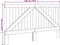 vidaXL - Hoofdbord - 180x104 - cm - massief - grenenhout