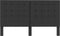 vidaXL - Hoofdbord - 180x200 - cm - getuft - stof - donkergrijs
