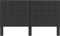 vidaXL - Hoofdbord - 180x200 - cm - getuft - stof - donkergrijs