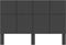 vidaXL - Hoofdbord - 180x200 - cm - stof - donkergrijs