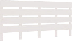 vidaXL - Hoofdbord - 180x3x80 - cm - massief - grenenhout - wit