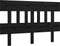 vidaXL - Hoofdbord - 183,5x3x81 - cm - massief - grenenhout - zwart