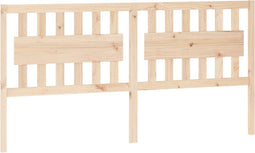 vidaXL - Hoofdbord - 185,5x4x100 - cm - massief - grenenhout