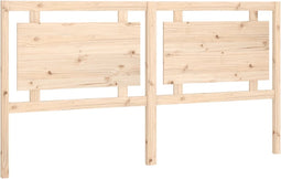 vidaXL - Hoofdbord - 185,5x4x100 - cm - massief - grenenhout
