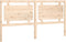 vidaXL - Hoofdbord - 185,5x4x100 - cm - massief - grenenhout