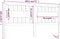 vidaXL - Hoofdbord - 185,5x4x100 - cm - massief - grenenhout