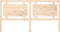 vidaXL - Hoofdbord - 185,5x4x100 - cm - massief - grenenhout