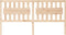 vidaXL - Hoofdbord - 185,5x4x100 - cm - massief - grenenhout