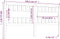 vidaXL - Hoofdbord - 185,5x4x100 - cm - massief - grenenhout