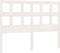 vidaXL - Hoofdbord - 185,5x4x100 - cm - massief - grenenhout - wit