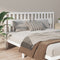vidaXL - Hoofdbord - 185,5x4x100 - cm - massief - grenenhout - wit