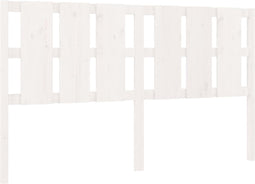 vidaXL - Hoofdbord - 185,5x4x100 - cm - massief - grenenhout - wit