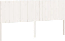 vidaXL - Hoofdbord - 185,5x4x100 - cm - massief - grenenhout - wit