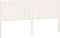 vidaXL - Hoofdbord - 185,5x4x100 - cm - massief - grenenhout - wit