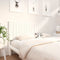 vidaXL - Hoofdbord - 185,5x4x100 - cm - massief - grenenhout - wit