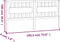 vidaXL - Hoofdbord - 185,5x4x100 - cm - massief - grenenhout - wit