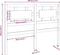 vidaXL - Hoofdbord - 185,5x4x100 - cm - massief - grenenhout - wit