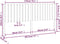 vidaXL - Hoofdbord - 185,5x4x100 - cm - massief - grenenhout - wit