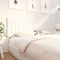 vidaXL - Hoofdbord - 185,5x4x100 - cm - massief - grenenhout - wit