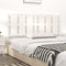 vidaXL - Hoofdbord - 185,5x4x100 - cm - massief - grenenhout - wit