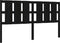 vidaXL - Hoofdbord - 185,5x4x100 - cm - massief - grenenhout - zwart