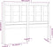 vidaXL - Hoofdbord - 185,5x4x100 - cm - massief - grenenhout - zwart
