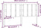vidaXL - Hoofdbord - 185,5x4x100 - cm - massief - grenenhout - zwart