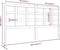 vidaXL - Hoofdbord - 185,5x4x100 - cm - massief - grenenhout - zwart