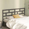 vidaXL - Hoofdbord - 186x4x100 - cm - massief - grenenhout - grijs