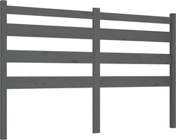vidaXL - Hoofdbord - 186x4x100 - cm - massief - grenenhout - grijs