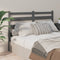 vidaXL - Hoofdbord - 186x4x100 - cm - massief - grenenhout - grijs