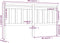 vidaXL - Hoofdbord - 186x4x100 - cm - massief - grenenhout - grijs