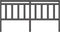 vidaXL - Hoofdbord - 186x4x100 - cm - massief - grenenhout - grijs