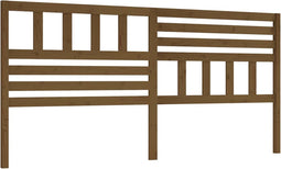 vidaXL - Hoofdbord - 186x4x100 - cm - massief - grenenhout - honingbruin
