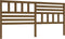 vidaXL - Hoofdbord - 186x4x100 - cm - massief - grenenhout - honingbruin