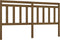vidaXL - Hoofdbord - 186x4x100 - cm - massief - grenenhout - honingbruin