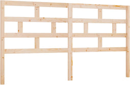 vidaXL - Hoofdbord - 186x4x100 - cm - massief - grenenhout