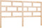 vidaXL - Hoofdbord - 186x4x100 - cm - massief - grenenhout