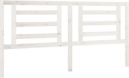 vidaXL - Hoofdbord - 186x4x100 - cm - massief - grenenhout - wit