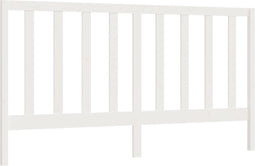 vidaXL - Hoofdbord - 186x4x100 - cm - massief - grenenhout - wit