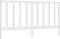 vidaXL - Hoofdbord - 186x4x100 - cm - massief - grenenhout - wit