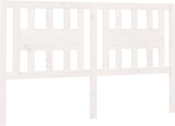 vidaXL - Hoofdbord - 186x4x100 - cm - massief - grenenhout - wit