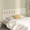 vidaXL - Hoofdbord - 186x4x100 - cm - massief - grenenhout - wit