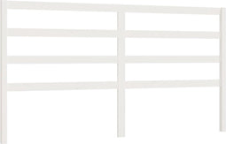 vidaXL - Hoofdbord - 186x4x100 - cm - massief - grenenhout - wit