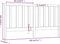 vidaXL - Hoofdbord - 186x4x100 - cm - massief - grenenhout - wit