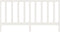 vidaXL - Hoofdbord - 186x4x100 - cm - massief - grenenhout - wit