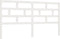 vidaXL - Hoofdbord - 186x4x100 - cm - massief - grenenhout - wit