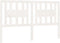 vidaXL - Hoofdbord - 186x4x100 - cm - massief - grenenhout - wit